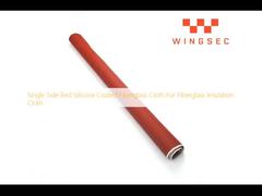 Single Side Red Silicone Coated Fiberglass Cloth For Fiberglass Insulation Cloth