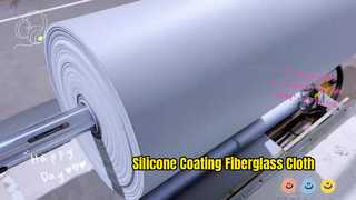 Silicone coated fiberglass fabric. High temperature resistant, flame retardant, non-combustible 